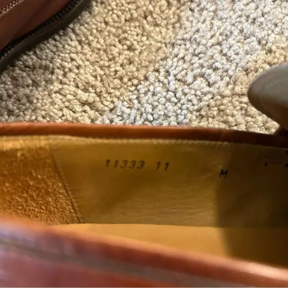 Magnanni Brown Leather Dress Shoes Slip On Size 11 Made In Spain