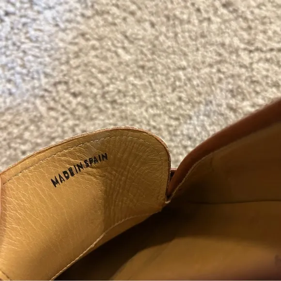 Magnanni Brown Leather Dress Shoes Slip On Size 11 Made In Spain