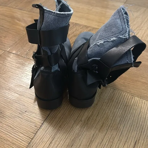 MAJE Blue Combat Boots Booties Size 39