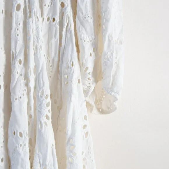 Maje Rapala Eyelet Mini Dress
