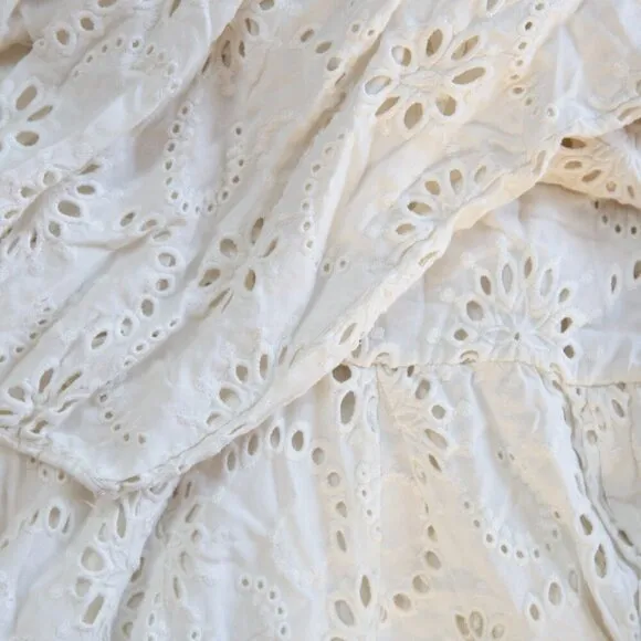 Maje Rapala Eyelet Mini Dress