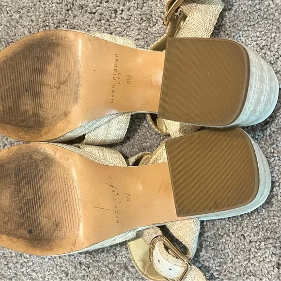 Marc Fisher LTD. Gemmie Strappy Espadrille Platform Sandals Size: 6M