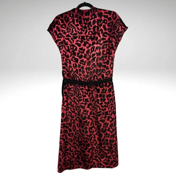 Marc Jacobs Fall 2006 Runway Dress – Look 45 | Rare Red Velvet Leopard Burnout
