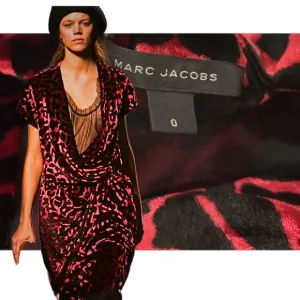 Marc Jacobs Fall 2006 Runway Dress – Look 45 | Rare Red Velvet Leopard Burnout