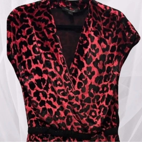 Marc Jacobs Fall 2006 Runway Dress – Look 45 | Rare Red Velvet Leopard Burnout