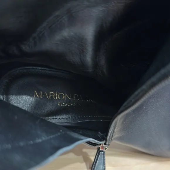 Marion Parke Black Leather Ankle Boots