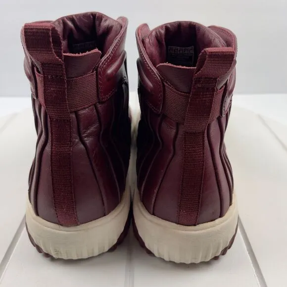 Mark Nason 68619 Los Angeles Sz 12 Burgundy High Top Sneakers Mens Shoes Leather