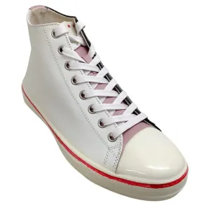 Marni White / Pink / Black Gooey High Top Sneakers