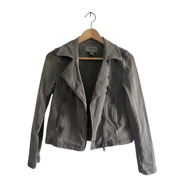 Marrakech rider moto jacket gray size small