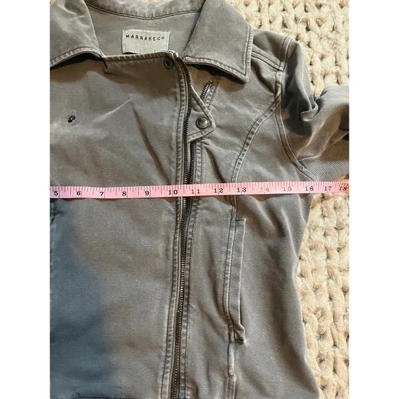 Marrakech rider moto jacket gray size small