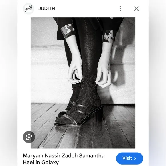 Maryam Nassir Zadeh - never worn -The Samantha Heel in Galaxy NEW - size 40 -