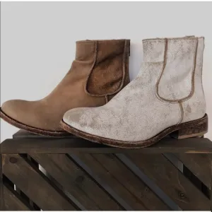 Matisse X Free People Gerald Distressed Leather Chelsea Boots Ankle Bootie 9.5