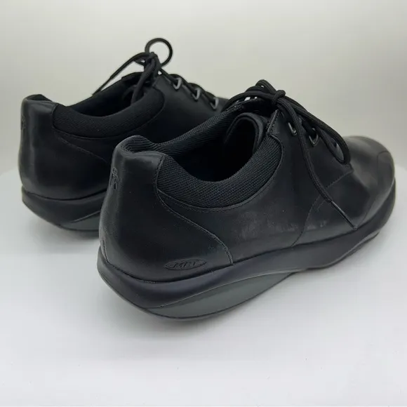 MBT Kampala Casual Oxford Rocker Comfort Walking Shoe Black Leather 8 EU38 New