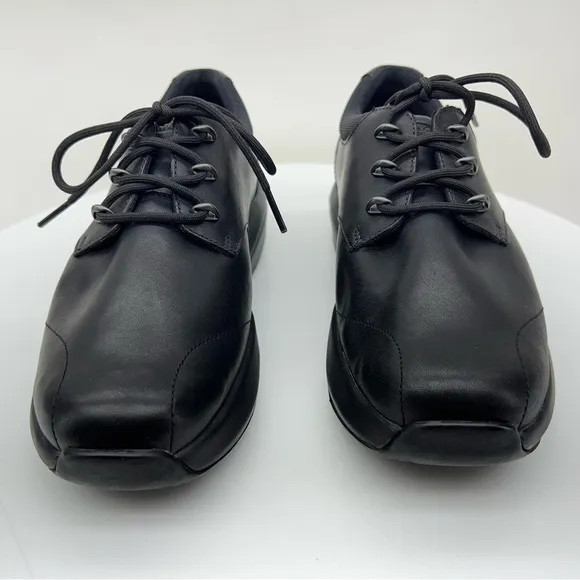 MBT Kampala Casual Oxford Rocker Comfort Walking Shoe Black Leather 8 EU38 New
