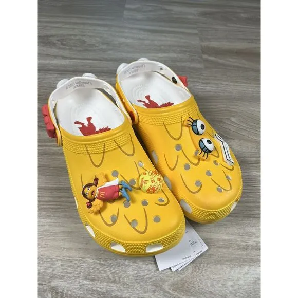McDonald's × Crocs Classic Clog Birdie Yellow Mens Size 10/ Womens 12  208696-73