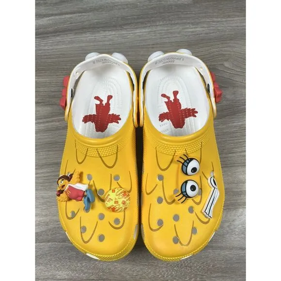 McDonald's × Crocs Classic Clog Birdie Yellow Mens Size 10/ Womens 12  208696-73