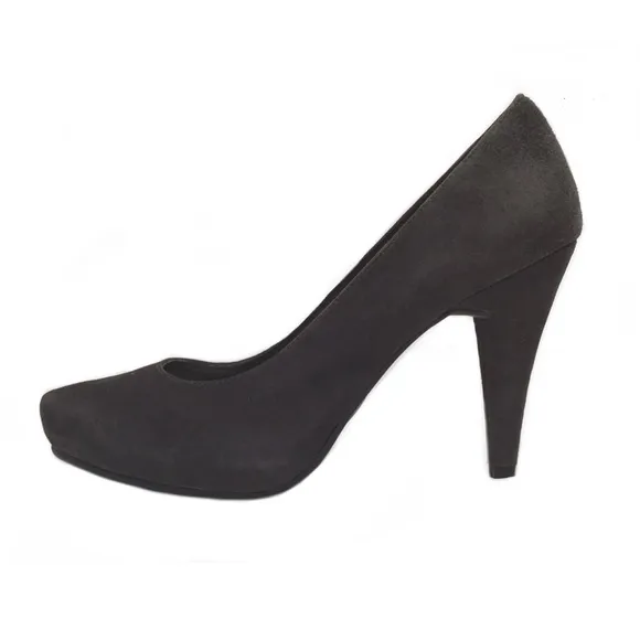 ME TOO Locket Gray Suede Platform Pumps Heels