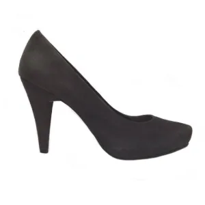 ME TOO Locket Gray Suede Platform Pumps Heels