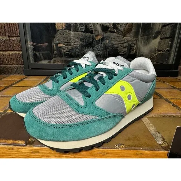 Mens 10 Saucony Original Jazz Vintage Green Grey Lifestyle Shoes S70368-57