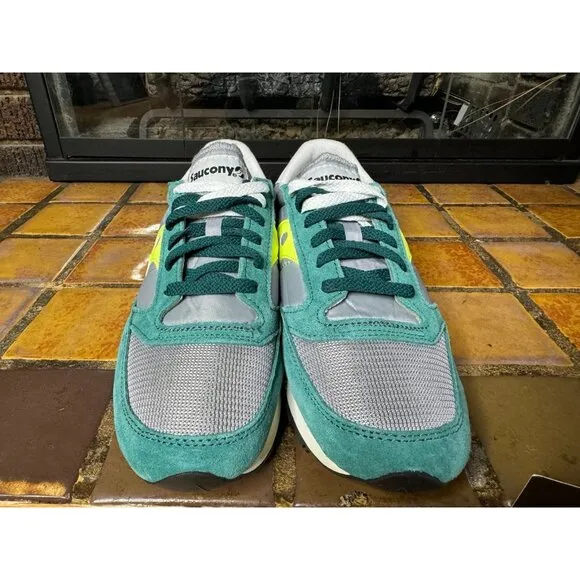 Mens 10 Saucony Original Jazz Vintage Green Grey Lifestyle Shoes S70368-57