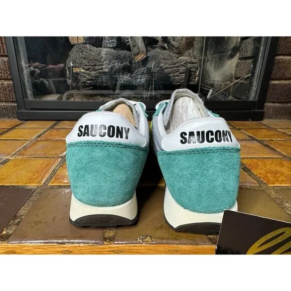 Mens 10 Saucony Original Jazz Vintage Green Grey Lifestyle Shoes S70368-57