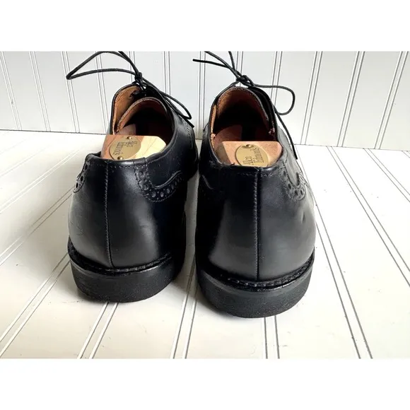 mens black Allen Edmonds cap toe oxford dress shoes leather classic 13 B