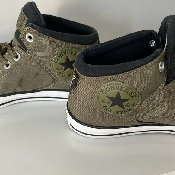 Men’s Chuck Taylor Olive Green Converse High Top Shoes