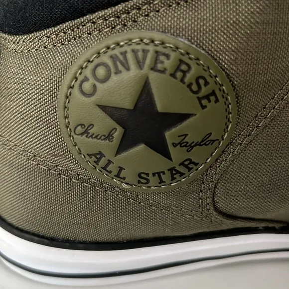 Men’s Chuck Taylor Olive Green Converse High Top Shoes