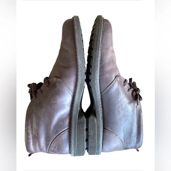 MEN’S COCOA BROWN GORE-TEX WATERPROOF LEATHER ANKLE BOOTS – SIZE 43 - US 9.5–10