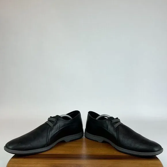 Mens Cole Haan NikeAir Black Leather Slip On Oxford‎ Dress Shoes Size 11 M GUC