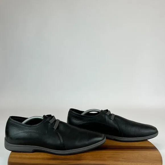 Mens Cole Haan NikeAir Black Leather Slip On Oxford‎ Dress Shoes Size 11 M GUC