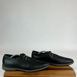 Mens Cole Haan NikeAir Black Leather Slip On Oxford‎ Dress Shoes Size 11 M GUC