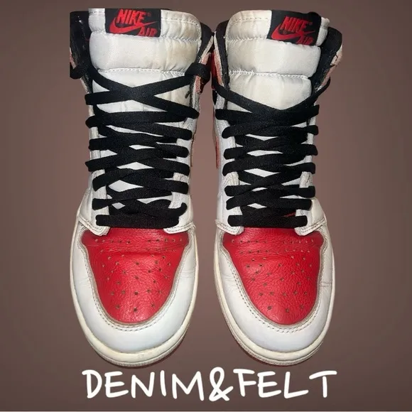 Mens Jordan 1 Retro High OG Heritage - Red/White/Black | PRELOVED!!👟👟