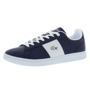 Mens Lacoste Sneakers Carnaby Pro Size CGR Bar Leather 12.5 NEW White Navy