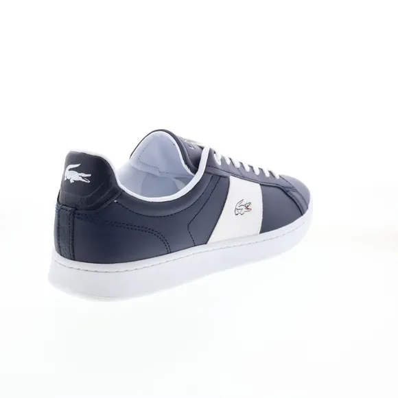 Mens Lacoste Sneakers Carnaby Pro Size CGR Bar Leather 12.5 NEW White Navy