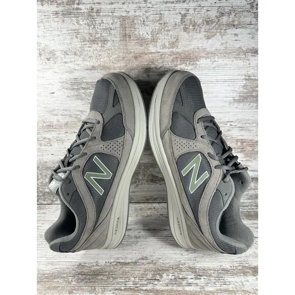Men's New Balance 877 Gray Walking Shoes Sz 12D Athletic Gym EUC!