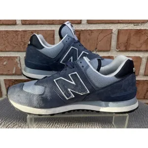 Men's New Balance Classic 574 Blue Athletic Sneaker Size 7.5D