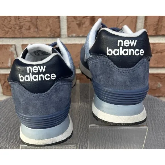 Men's New Balance Classic 574 Blue Athletic Sneaker Size 7.5D