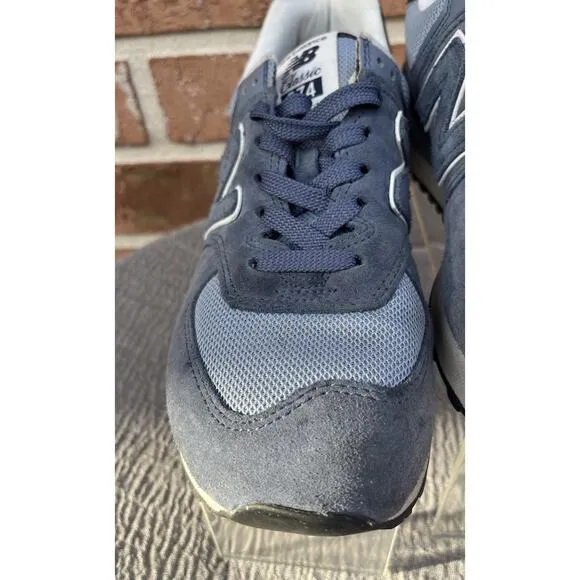 Men's New Balance Classic 574 Blue Athletic Sneaker Size 7.5D