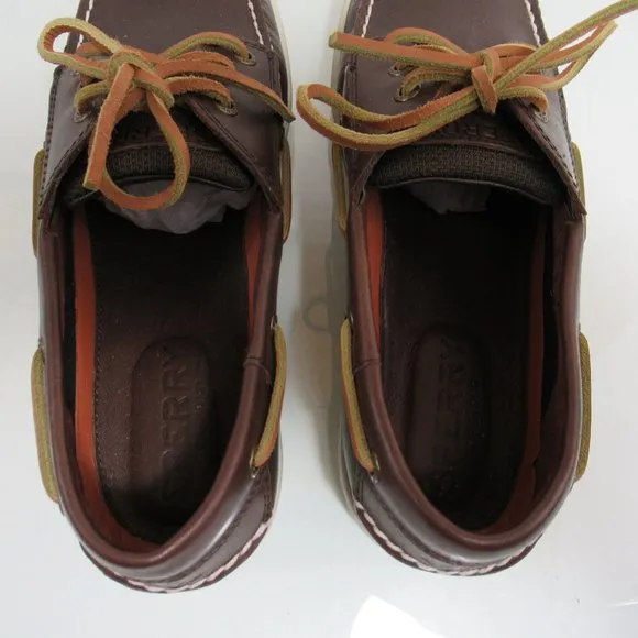 Men's SPERRY TOP SIDER Billfish 3 Eye Classic Boat Shoes Brown Size 11