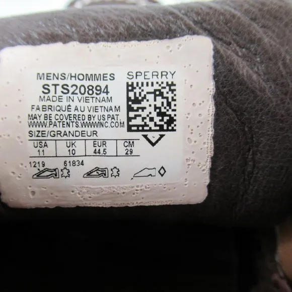 Men's SPERRY TOP SIDER Billfish 3 Eye Classic Boat Shoes Brown Size 11