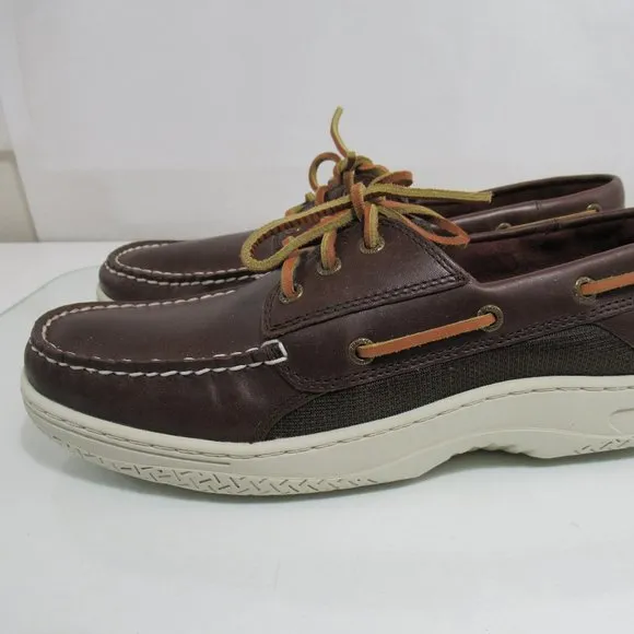 Men's SPERRY TOP SIDER Billfish 3 Eye Classic Boat Shoes Brown Size 11