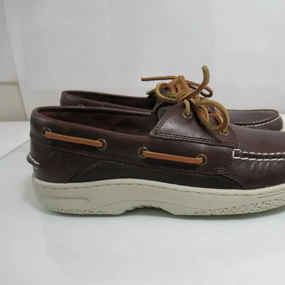 Men's SPERRY TOP SIDER Billfish 3 Eye Classic Boat Shoes Brown Size 11