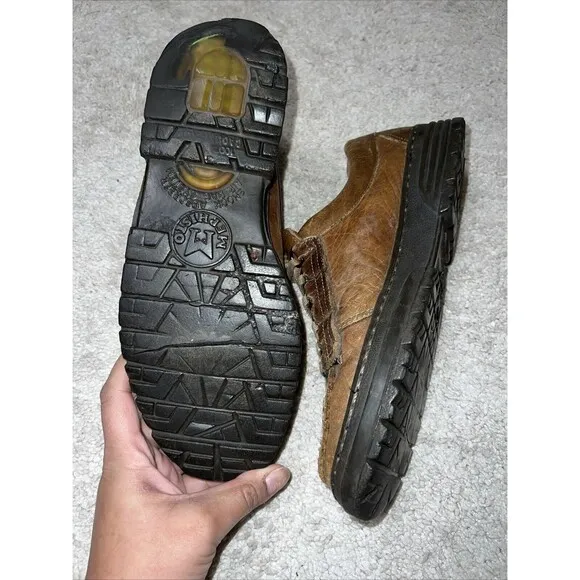 Mephisto Air-Relax Shoes Men’s Size 8 - 8.5 Lace Up Leather Brown Sneakers