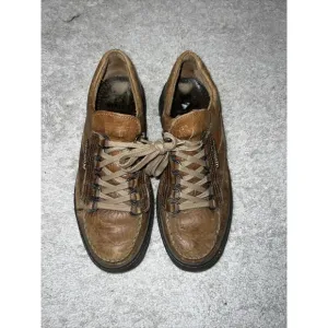 Mephisto Air-Relax Shoes Men’s Size 8 - 8.5 Lace Up Leather Brown Sneakers