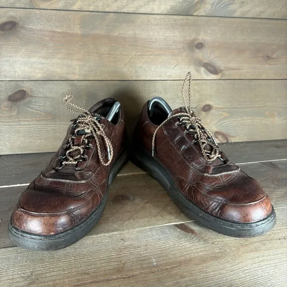 mephisto match runoff mens size 10 shoes brown leather comfort walking sneakers