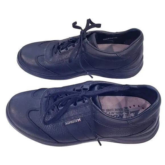 Mephisto Runoff Air-Jet Black Genuine Leather Walking Shoes (?) Men's Size 8.5