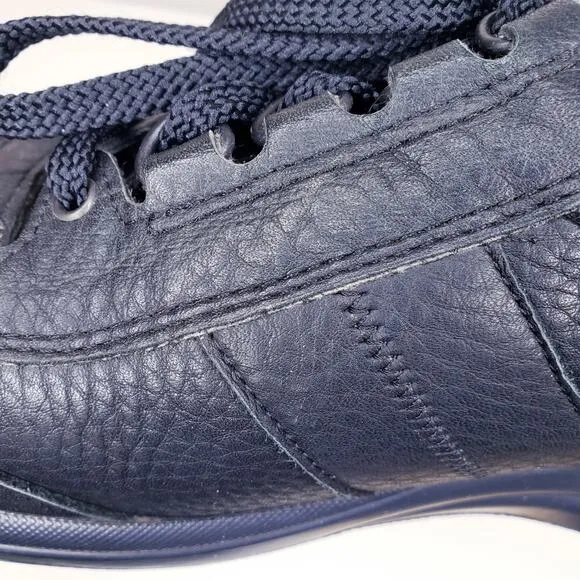 Mephisto Runoff Air-Jet Black Genuine Leather Walking Shoes (?) Men's Size 8.5