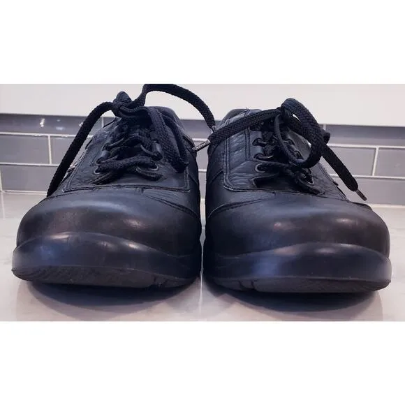 Mephisto Runoff Air-Jet Black Genuine Leather Walking Shoes (?) Men's Size 8.5