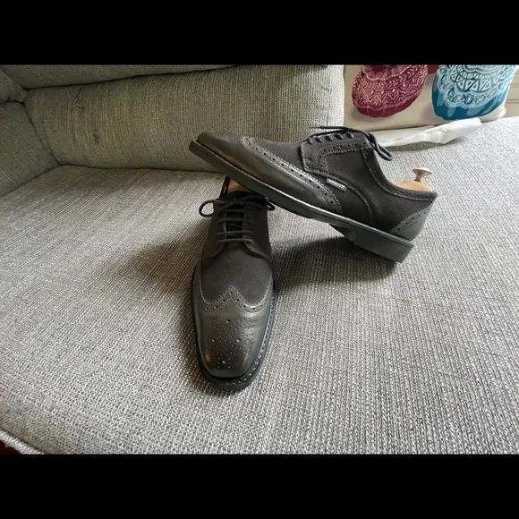 Mephisto Wingtip Air Relax Goodyear Welt Dark Brown Suede Men’s Shoes Size 11